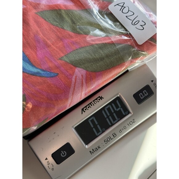 Calligraphie Anthropologie Bright Tropical‎ Linen Blend Pants Size L Beach Vacay - Picture 10 of 10